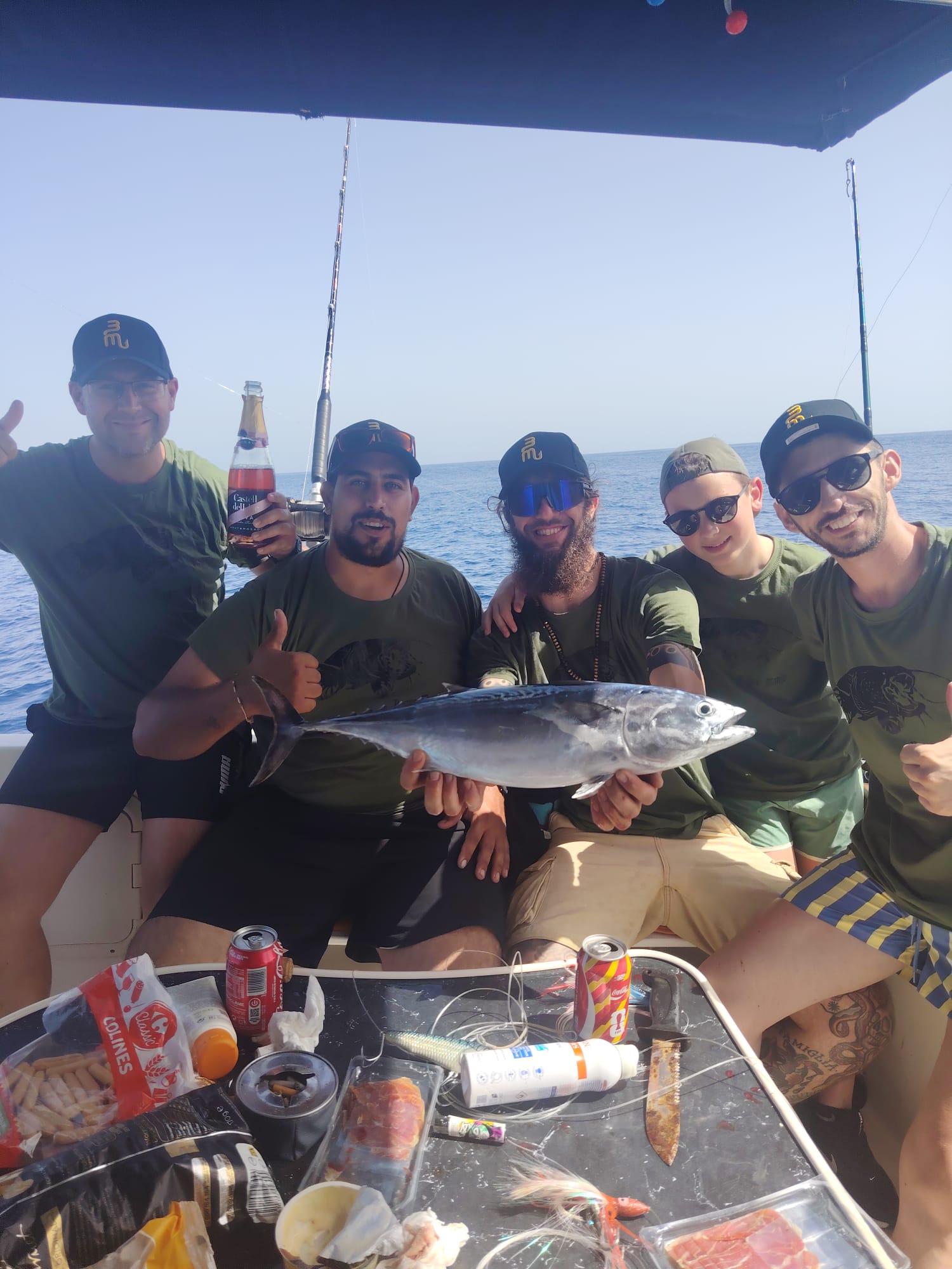Pescando en la costa de Málaga